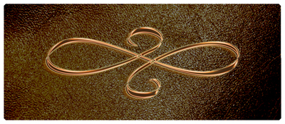 DNSEMP-L-601-CP-SH-BR Copper Scroll Shimmer Brown